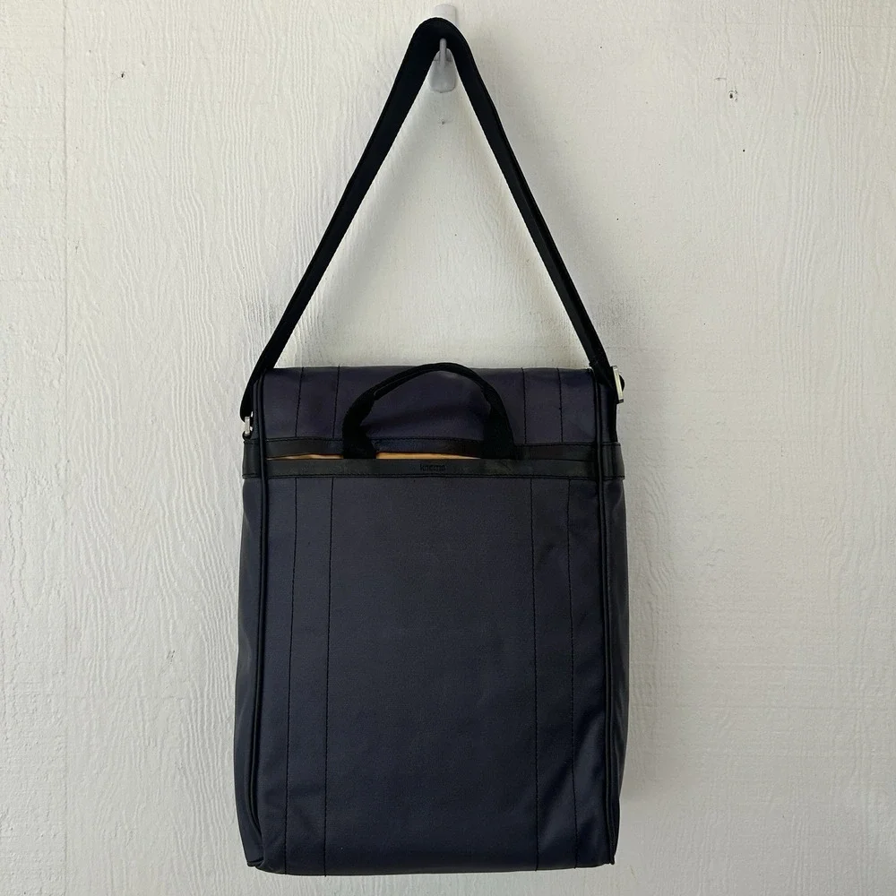 Knomo London Kobe iPad Messenger Crossbody Bag‎ Blue EUC
